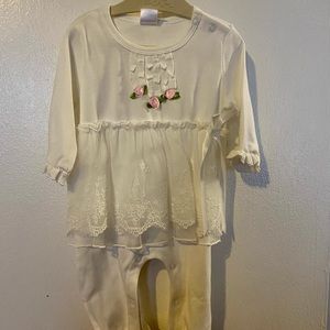 NWT baby girl onesie with tutu skirt